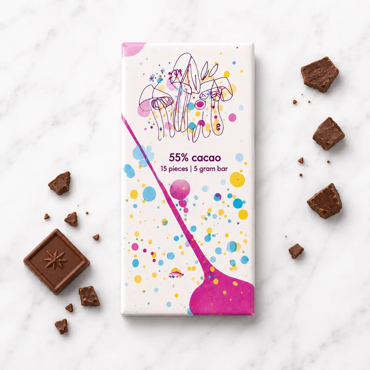 Cosmic Mushroom Chocolate Bar